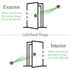 Ferco Three Way Adjustable Hinges, (Box Of 3 Hinges), Square / Round Corners - 6-C8070-Az