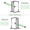 Ferco Three Way Adjustable Hinges, (Box Of 3 Hinges), Square / Round Corners - 6-C8070-Az