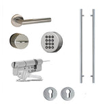 DANAPAD V3 PUSHBUTTON SMART LOCK BLUETOOTH COMPANION - SATIN CHROME
