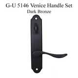 VENICE LEVER, 5146 INACTIVE TRIM, NON-KEYED WITH THUMBTURN TRIM HARDWARE - DARK BRONZE