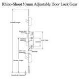 G/U RHINO ACTIVE 50/92 EUROPA, 3 POINT HOOK / SHOOTBOLT