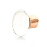 Schaub City Lights - Glass knobs with Brass Base