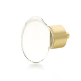 Schaub City Lights - Glass knobs with Brass Base