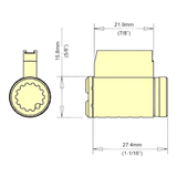 MUL-T-LOCK MTL600 Cylinder for SCHLAGE/ARROW Single Cylinder Deadbolt (4 chamber)