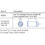 MUL-T-LOCK MTL600 Cylinder for SCHLAGE/ARROW Single Cylinder Deadbolt