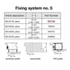 HOPPE HANDLE FIXING BOLT FOR BACK-TO-BACK PULL HANDLES
