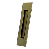 Flush Pull, Rectangular, HD, 10" x 2-1/4" x 1/2", Solid Brass