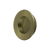Flush Pull, Round, HD, 1-7/8", Solid Brass