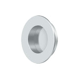 Flush Pull, Round, HD, 1-7/8", Solid Brass