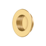 Flush Pull, Round, HD, 1-7/8", Solid Brass