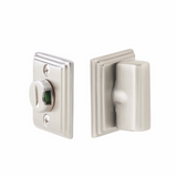 Emtek 8383 Wilshire Thumbturn Privacy Bolt - Double Rosettes with Indicator - Use with Brass Passage Set