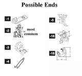 1/2" Ribbed Channel Balance for Wood Windows with Vinyl Jambliners, #02 End Bracket Attached - Stamped Number 31-51