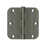 3-1/2" x 3-1/2" x 5/8" Radius Hinge, Residential Thickness