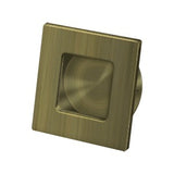 Flush Pull, Square, HD, 2-3/4" x 2-3/4", Solid Brass