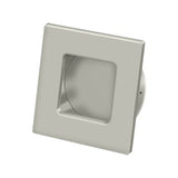 Flush Pull, Square, HD, 2-3/4" x 2-3/4", Solid Brass