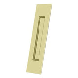 Flush Pull, Rectangular, HD, 10" x 2-1/4" x 1/2", Solid Brass