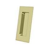 Flush Pull, Rectangular, HD, 4" x 1-7/8" x 7/16", Solid Brass