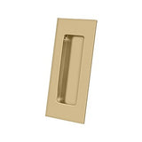 Flush Pull, Rectangular, HD, 4" x 1-7/8" x 7/16", Solid Brass