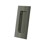 Flush Pull, Rectangular, HD, 4" x 1-7/8" x 7/16", Solid Brass