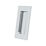 Flush Pull, Rectangular, HD, 4" x 1-7/8" x 7/16", Solid Brass