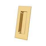 Flush Pull, Rectangular, HD, 4" x 1-7/8" x 7/16", Solid Brass