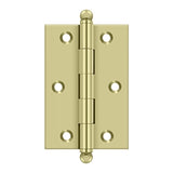 3" x 2" Hinge, w/ Ball Tips