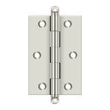 3" x 2" Hinge, w/ Ball Tips