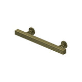 Contemporary Cabinet Pull 4", Pommel, Solid Brass