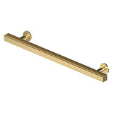 Contemporary Cabinet Pull, 7", Pommel, Solid Brass