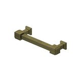 Decorative Cabinet Pull 4", Manhattan, Solid Brass