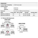 Cal-Royal A6600EO/AF6600 Panic Rim Exit Device