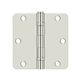 3-1/2" x 3-1/2" x 1/4" Radius Hinge, Ball Bearing