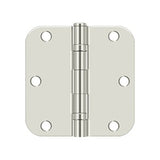 3-1/2" x 3-1/2" x 5/8" Radius Hinge, Ball Bearing