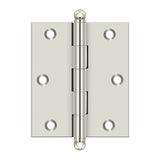 3" x 2-1/2" Hinge, w/ Ball Tips