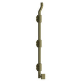 18" Modern Offset Surface Bolt, HD, Solid Brass