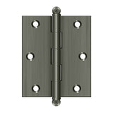 3" x 2-1/2" Hinge, w/ Ball Tips