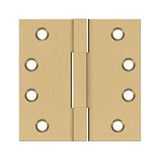 4"x 4" Square Knuckle Hinges, Solid Brass