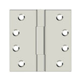 4"x 4" Square Knuckle Hinges, Solid Brass