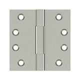 4"x 4" Square Knuckle Hinges, Solid Brass