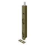 7" Flush Bolt, Zinc