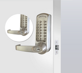 CodeLocks CL615 MECHANICAL Back to Back Latch PVD Passage Set B/Steel