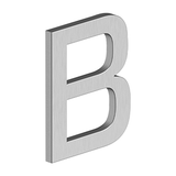 4" LETTER B, E SERIES WITH RISERS, STAINLESS STEEL