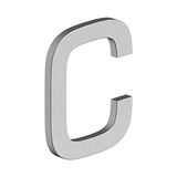 4" LETTER C, E SERIES WITH RISERS, STAINLESS STEEL