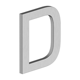 4" LETTER D, E SERIES WITH RISERS, STAINLESS STEEL