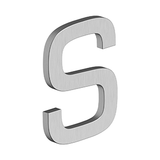 4" LETTER S, E SERIES WITH RISERS, STAINLESS STEEL