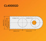 CodeLocks CL4000 ELECTRONIC Glass Door Lock Brushed Steel