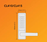 CodeLocks CL410 & CL415 Tubular Latch Back to Back