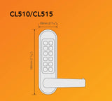 CodeLocks CL510 & CL515 Marine Tubular Latch Back to Back