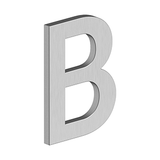 4" LETTER B, B SERIES WITH RISERS, STAINLESS STEEL