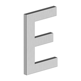 4" LETTER E, B SERIES WITH RISERS, STAINLESS STEEL